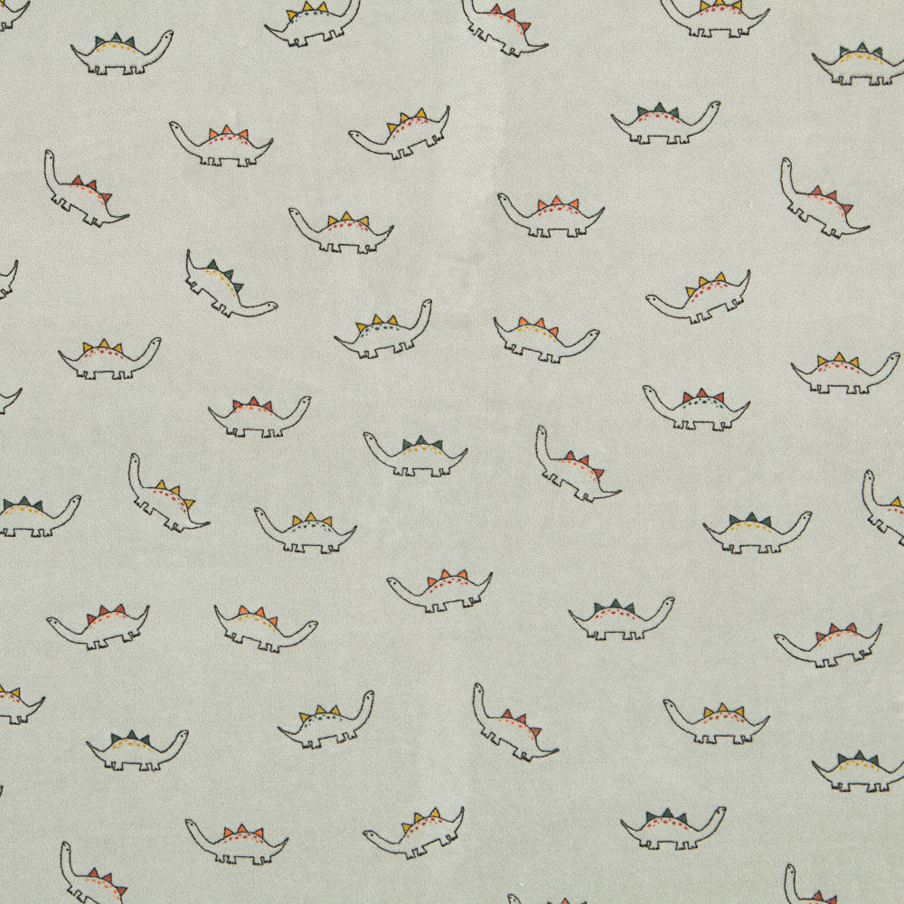 Malha Elástica Dinossauros Verde Oeko-Tex® - Ribes y Casals