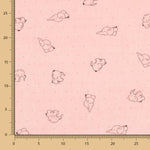 Malha Elástica Elefantes Rosa - Ribes y Casals