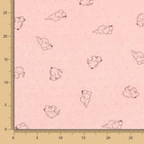 Malha Elástica Elefantes Rosa - Ribes y Casals