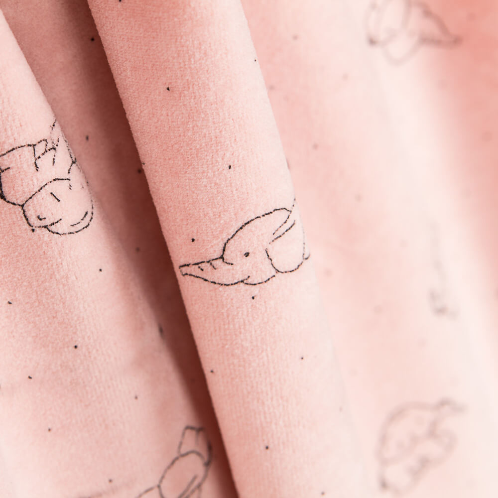 Malha Elástica Elefantes Rosa - Ribes y Casals