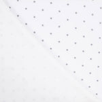 Malha Elástica Estrelas Fundo Branco Oeko-Tex® - Ribes y Casals