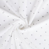 Malha Elástica Estrelas Fundo Branco Oeko-Tex® - Ribes y Casals