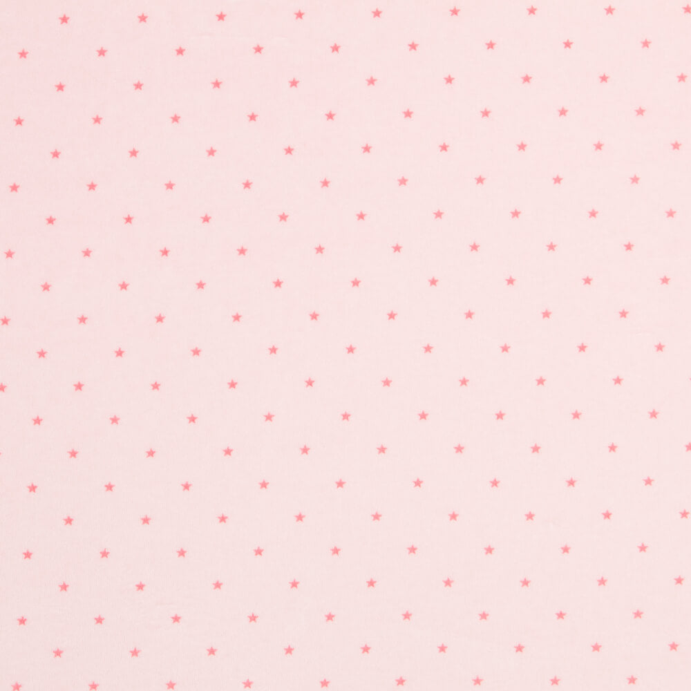 Malha Elástica Estrelas Rosa Oeko-Tex® - Ribes y Casals