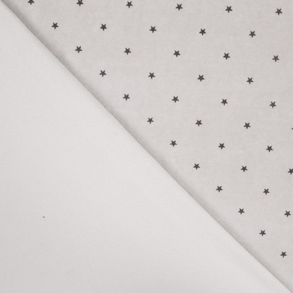 Malha Elástica Estrelas Cinza Oeko-Tex® - Ribes y Casals