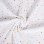 Malha Elástica Flores Branco Oeko-Tex® - Ribes y Casals