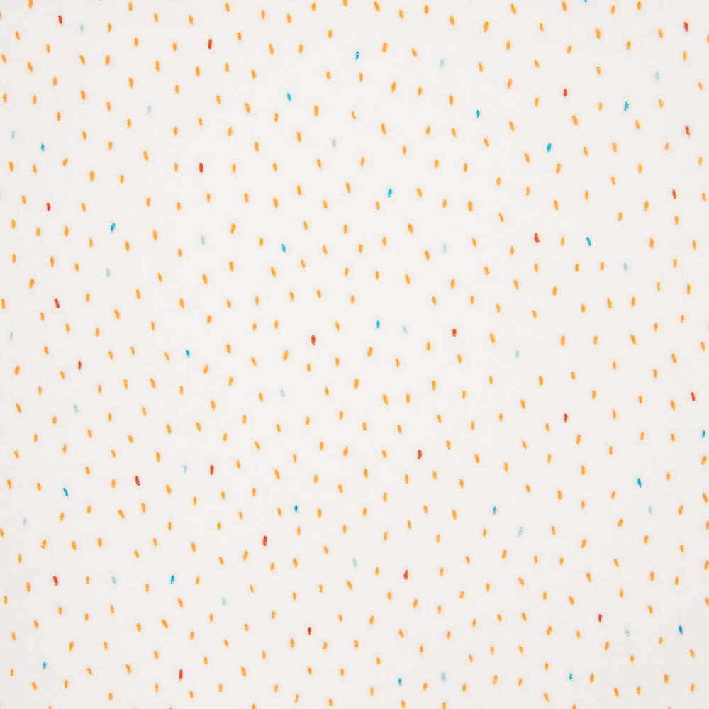 Retal Punto Tundosado Gotitas Crudo Oeko-Tex® 75x150 cm - Ribes y Casals