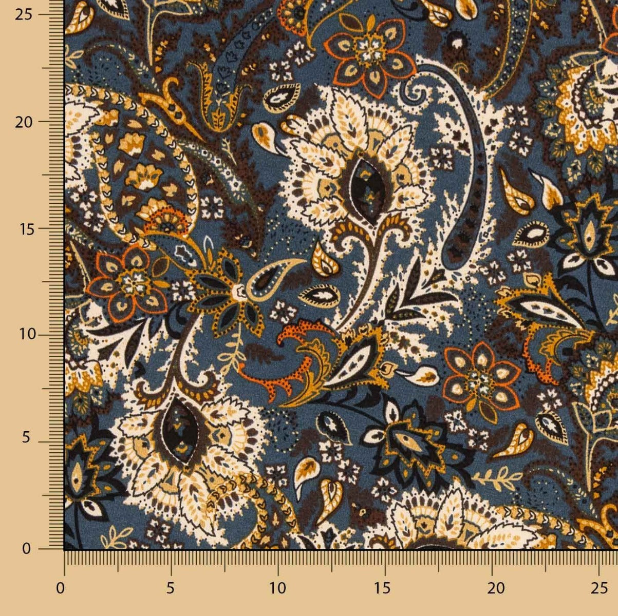 Malha Viscose Cachemire Azulado - Ribes y Casals