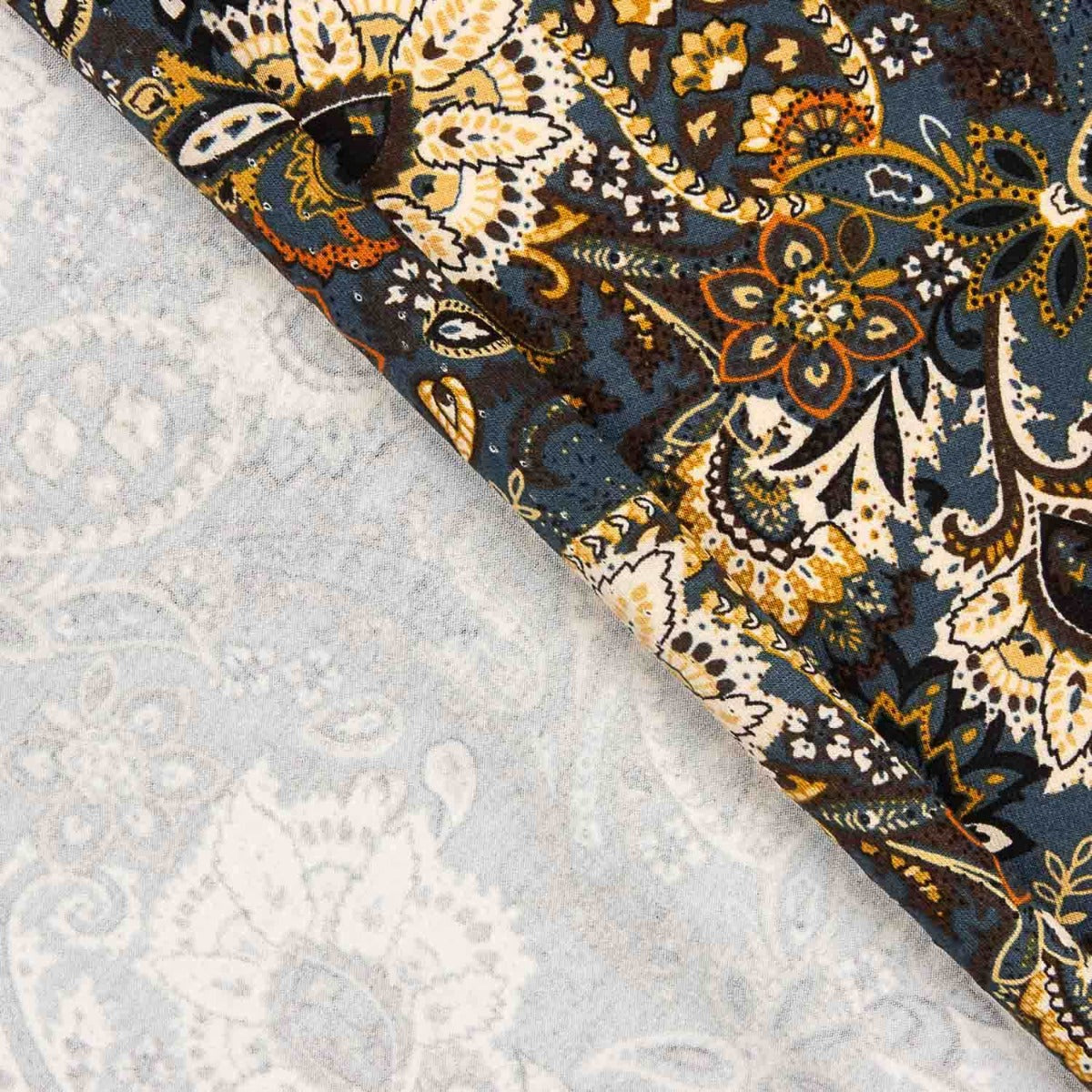 Malha Viscose Cachemire Azulado - Ribes y Casals