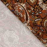 Malha Viscose Cachemire Laranja - Ribes y Casals