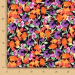 Malha Viscose Dalhia Preta - Ribes y Casals