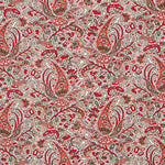 Malha Viscose Dehli Paisley Vermelho - Ribes y Casals