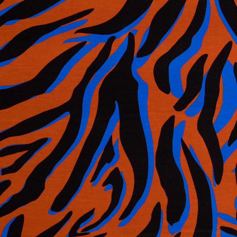 Malha Viscose Fantasia Azulejo - Ribes y Casals