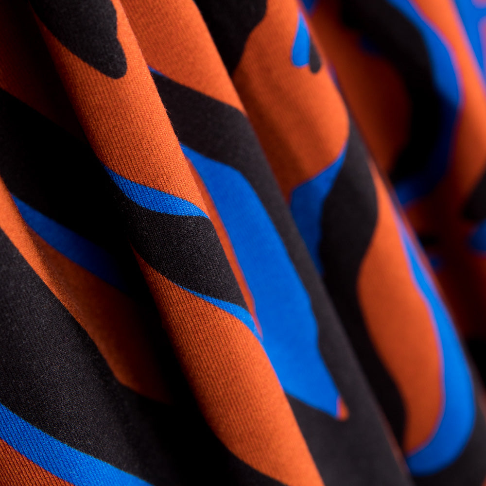 Malha Viscose Fantasia Azulejo - Ribes y Casals