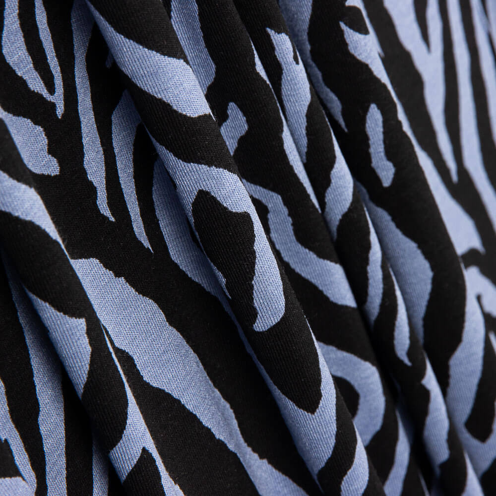 Malha Viscose Felino Azul - Ribes y Casals