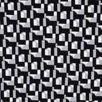 Malha Viscose Geo Cinza Preto - Ribes y Casals