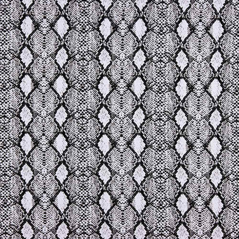 Malha Viscose Ikat Preta - Ribes y Casals