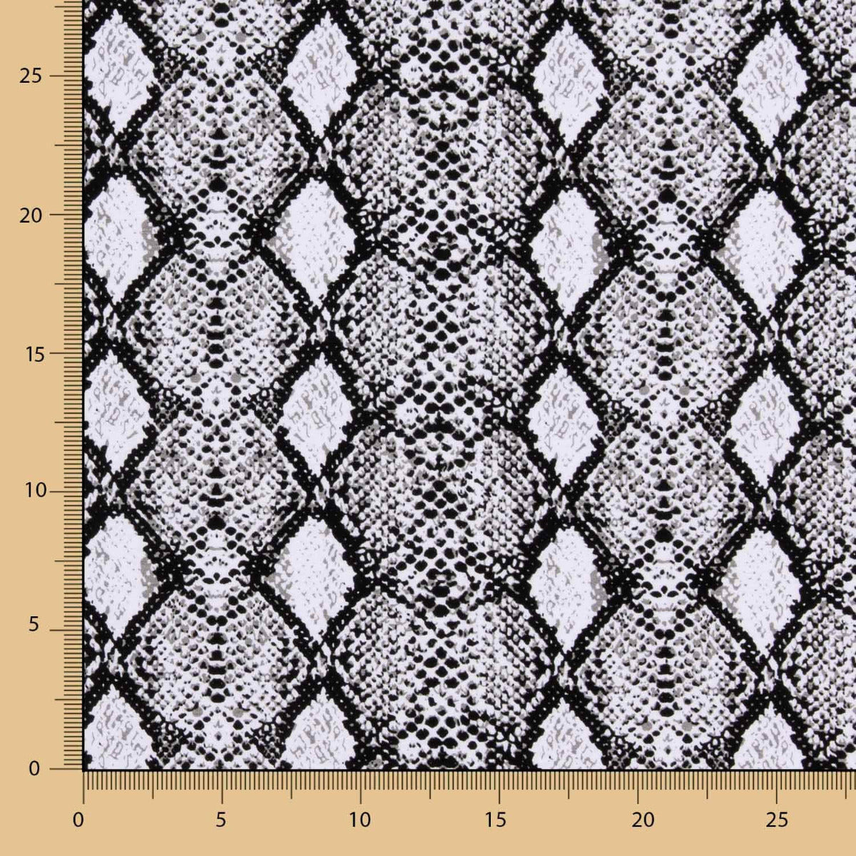 Malha Viscose Ikat Preta - Ribes y Casals