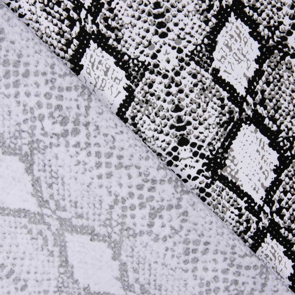 Malha Viscose Ikat Preta - Ribes y Casals