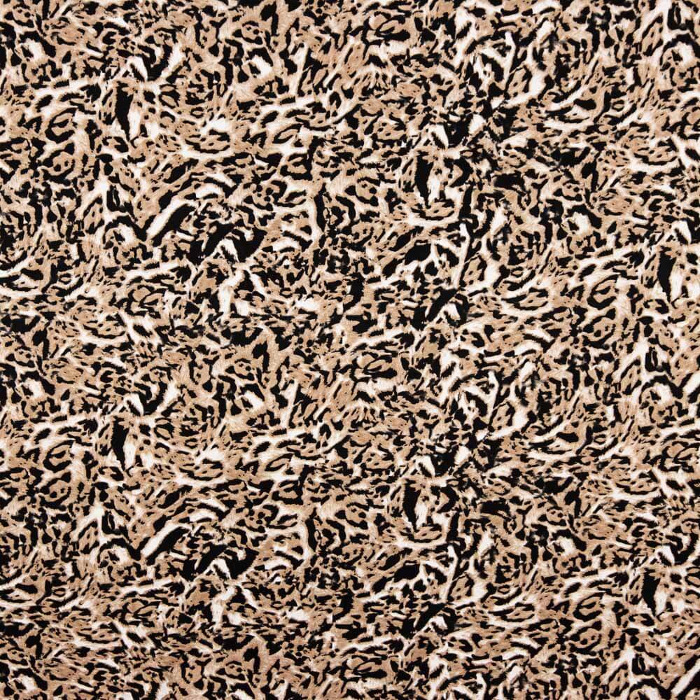 Malha Viscose Leopardo Bege - Ribes y Casals