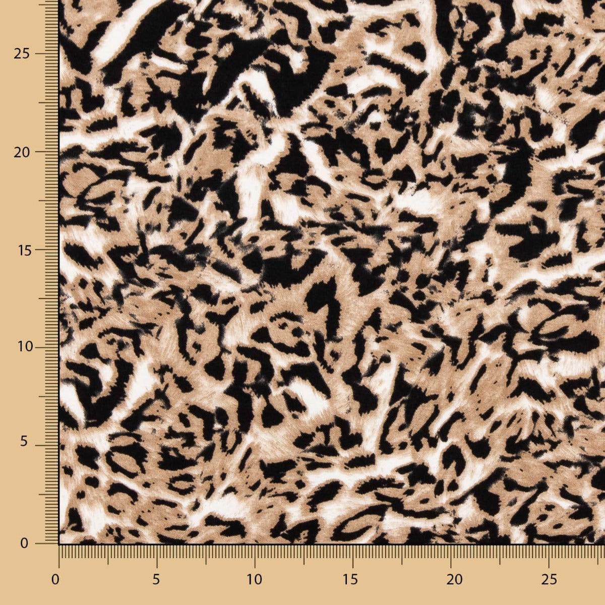 Malha Viscose Leopardo Bege - Ribes y Casals