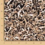 Malha Viscose Leopardo Bege - Ribes y Casals