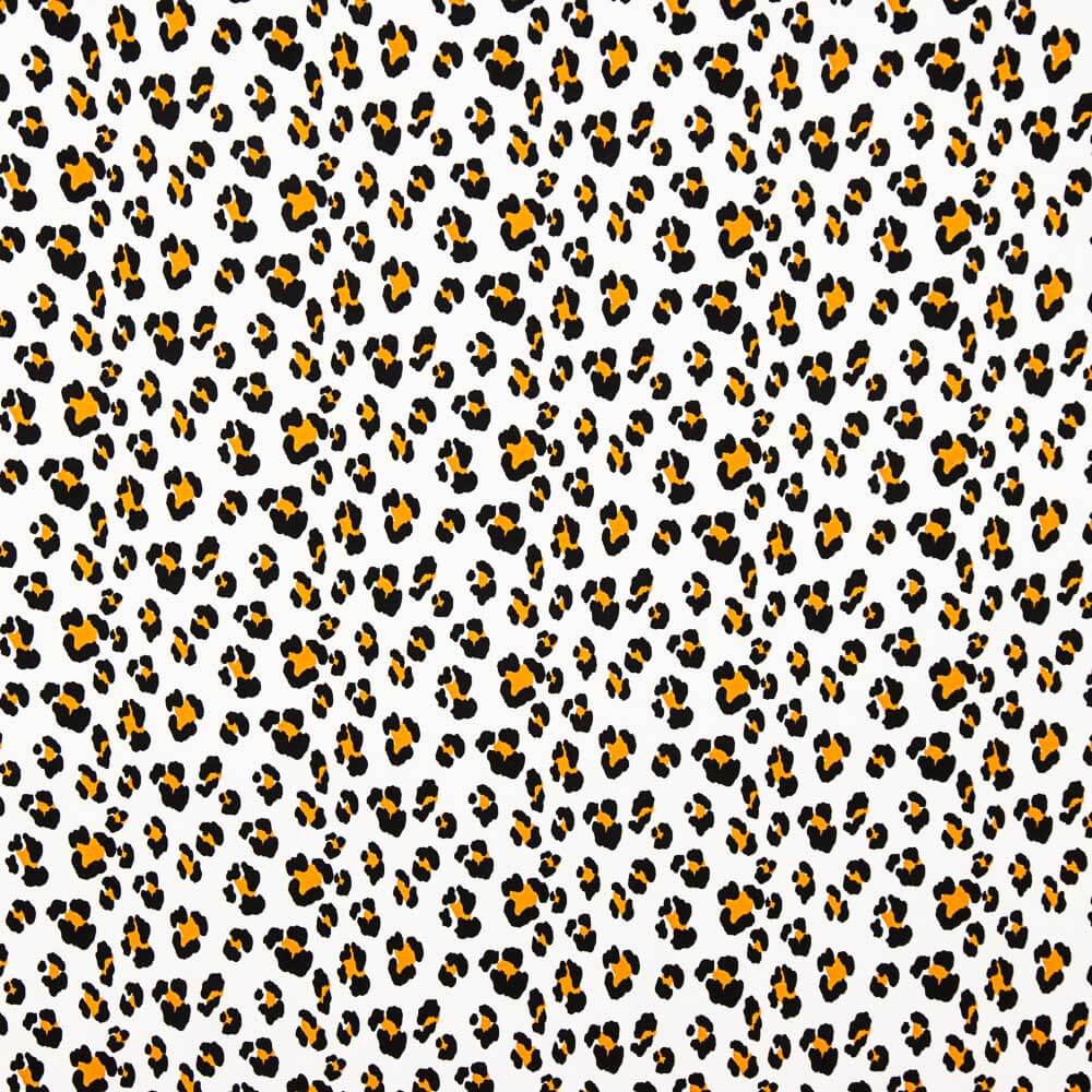 Malha Viscose Leopardo Branco - Ribes y Casals