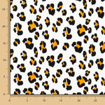 Malha Viscose Leopardo Branco - Ribes y Casals