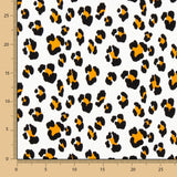 Malha Viscose Leopardo Branco - Ribes y Casals