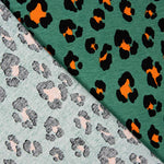 Malha Viscose Leopardo Verde Menta - Ribes y Casals