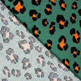 Malha Viscose Leopardo Verde Menta - Ribes y Casals
