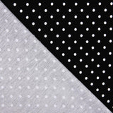 Malha Viscose Bolinhas Mini Preta - Ribes y Casals