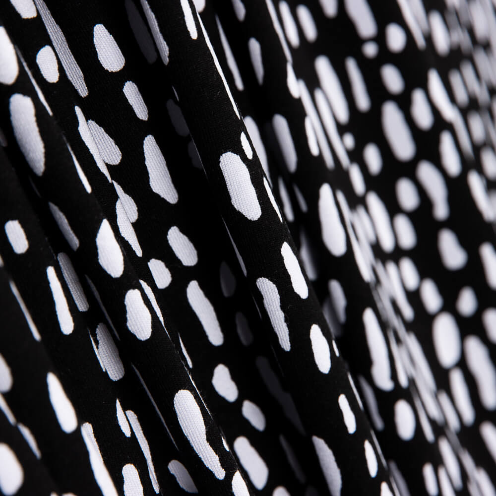 Malha Viscose Manchada Branco - Ribes y Casals