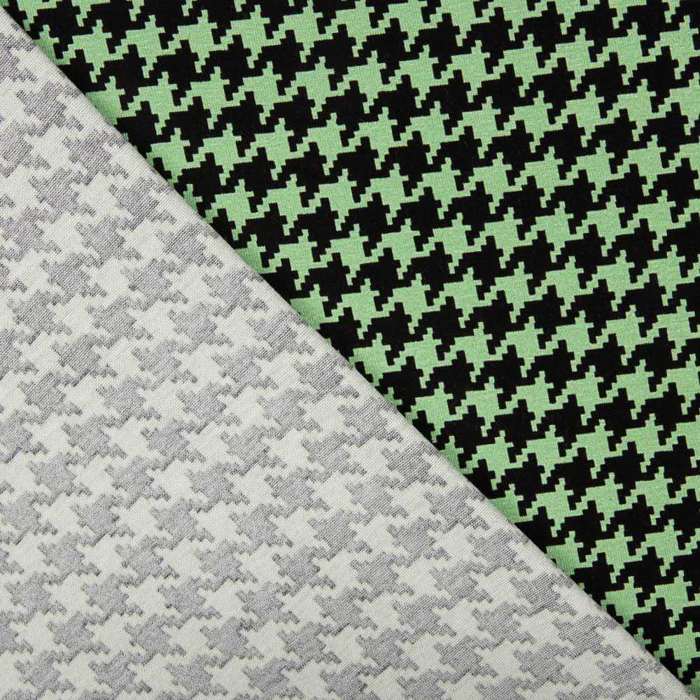 Malha Viscose Pata de Galo Verde - Ribes y Casals