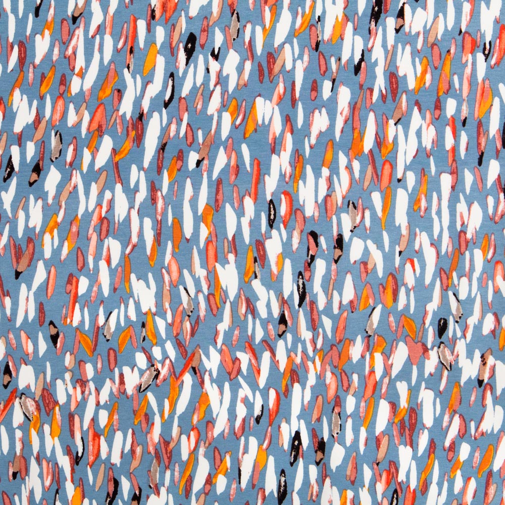 Punto Viscosa Plumas Gris Azulado - Ribes y Casals