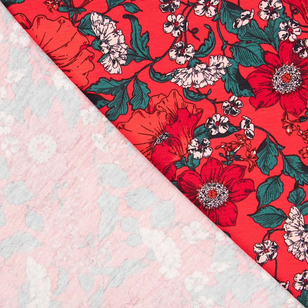 Malha Viscose Retro vermelho - Ribes y Casals