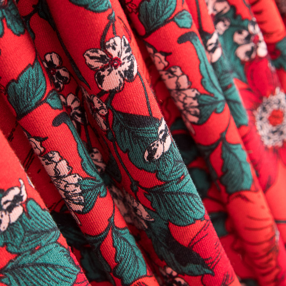 Malha Viscose Retro vermelho - Ribes y Casals