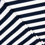 Malha Viscose Listras Marinho 10mm - Ribes y Casals