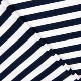 Malha Viscose Listras Marinho 10mm - Ribes y Casals