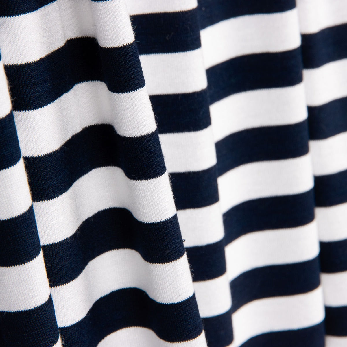 Malha Viscose Listras Marinho 10mm - Ribes y Casals