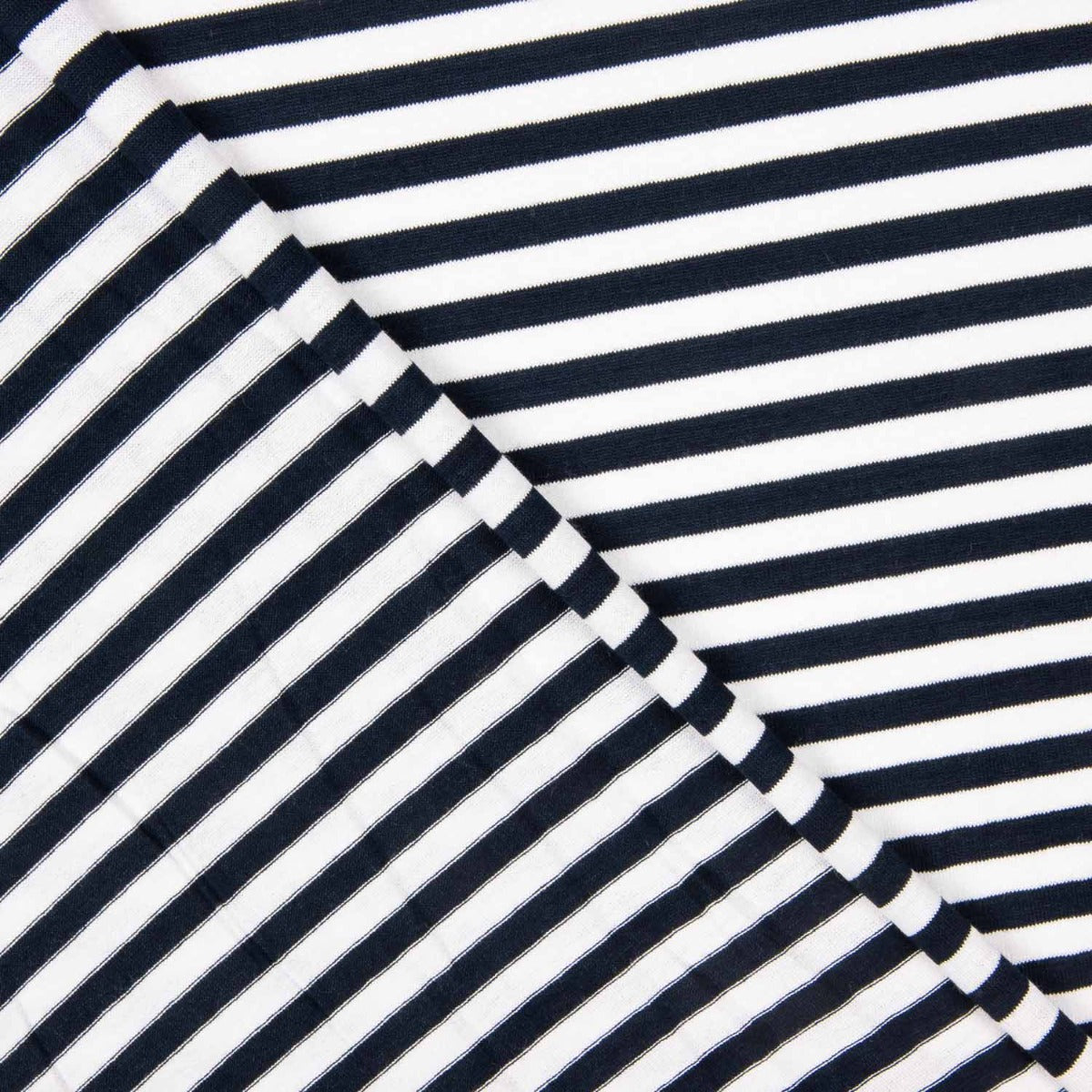 Malha Viscose Listras Marinho 5mm - Ribes y Casals