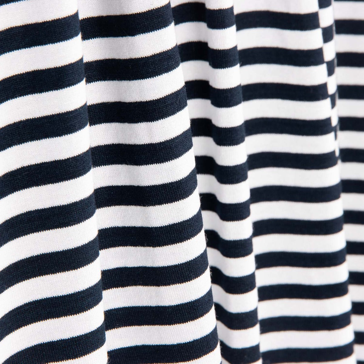 Malha Viscose Listras Marinho 5mm - Ribes y Casals