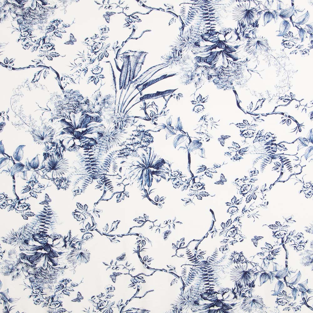 Malha Viscose Romântico Azul - Ribes y Casals
