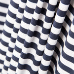 Malha Viscose Listras Azul Marinho - Ribes y Casals