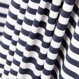 Malha Viscose Listras Azul Marinho - Ribes y Casals