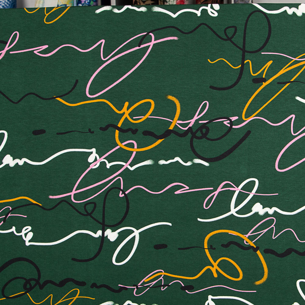 Malha Viscose Tags Verde - Ribes y Casals