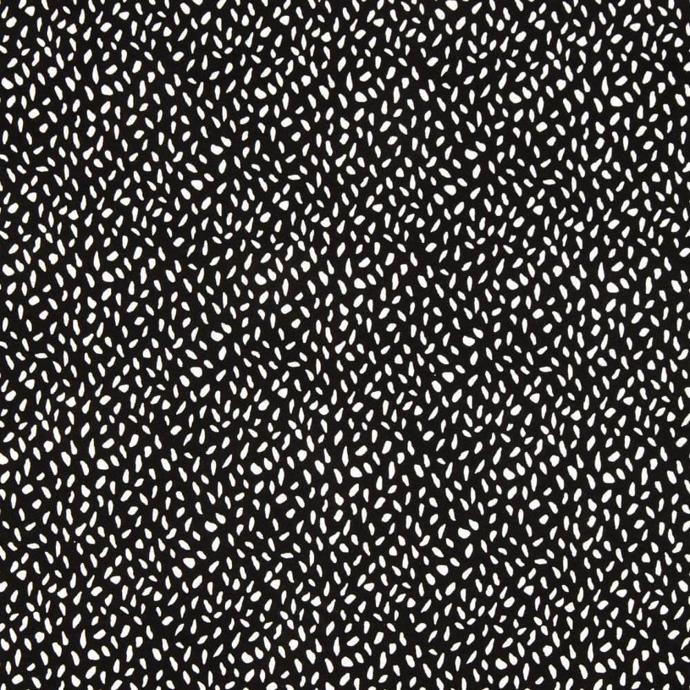 Malha Viscose Tears Branco-Preto - Ribes y Casals