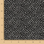 Malha Viscose Tears Branco-Preto - Ribes y Casals