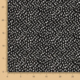 Malha Viscose Tears Branco-Preto - Ribes y Casals