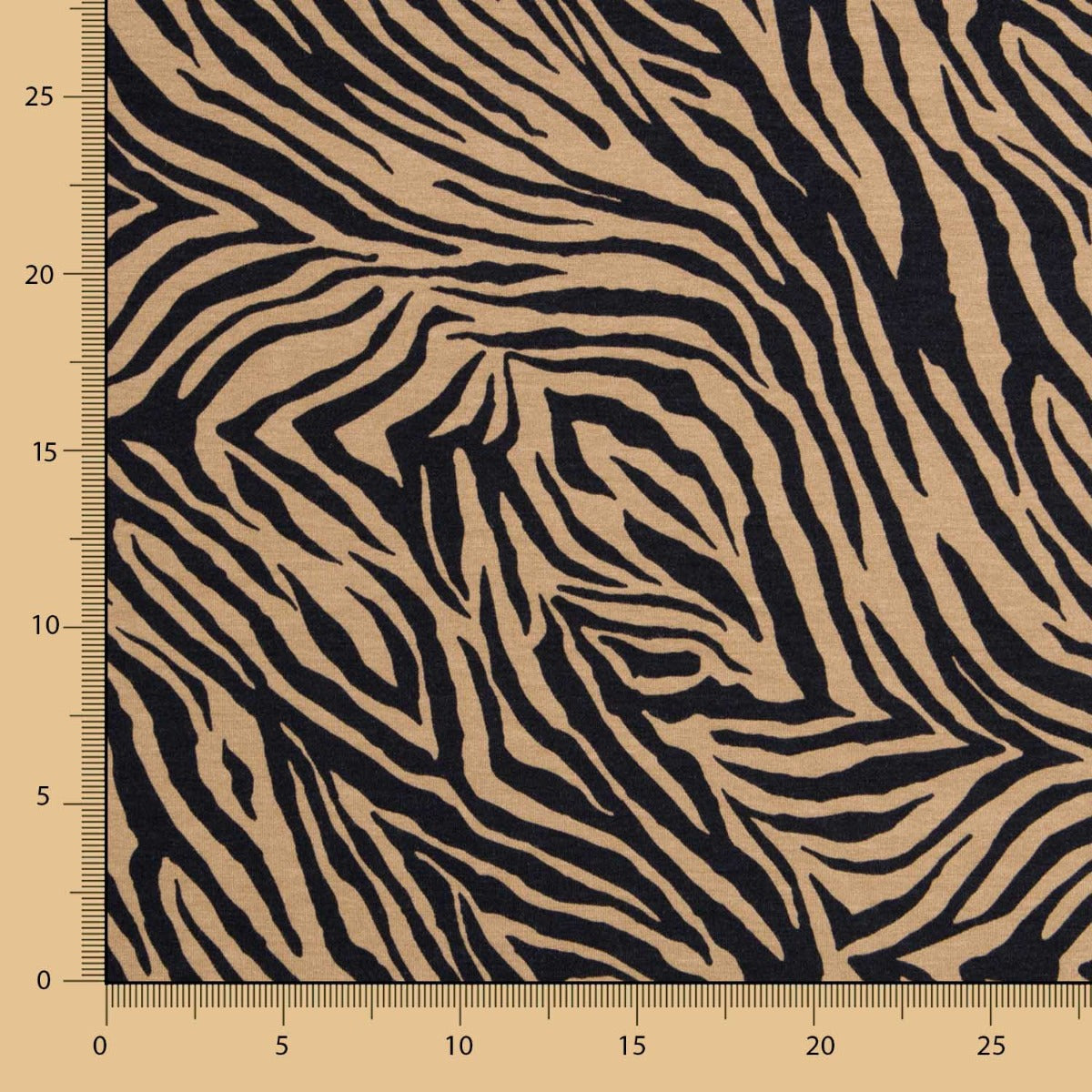 Tigre Viscose Tricotada Bege - Ribes y Casals