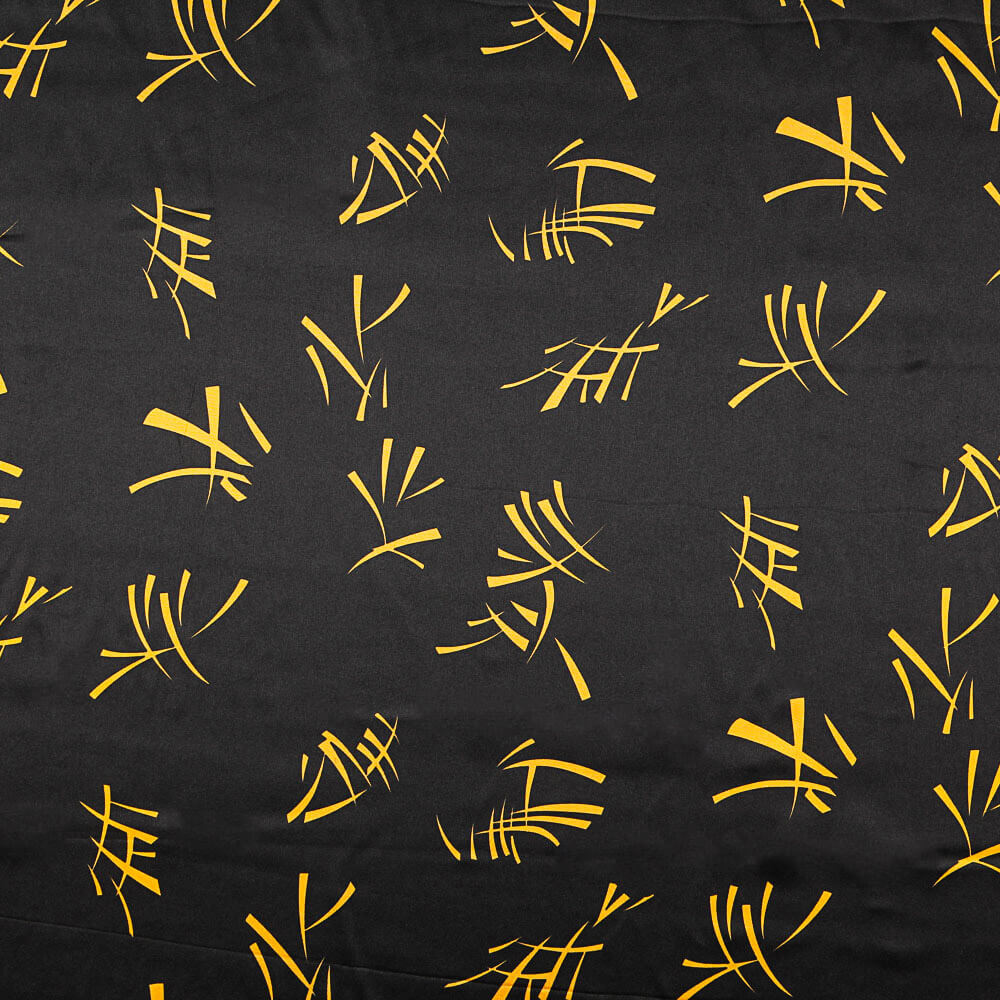 Cetim Carnaval Chinês Preto - Ribes y Casals